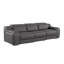  Canapé inclinable USB en cuir italien gris foncé 103 po Verona