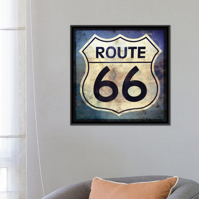 «Route 66 Sign», impression sur toile
