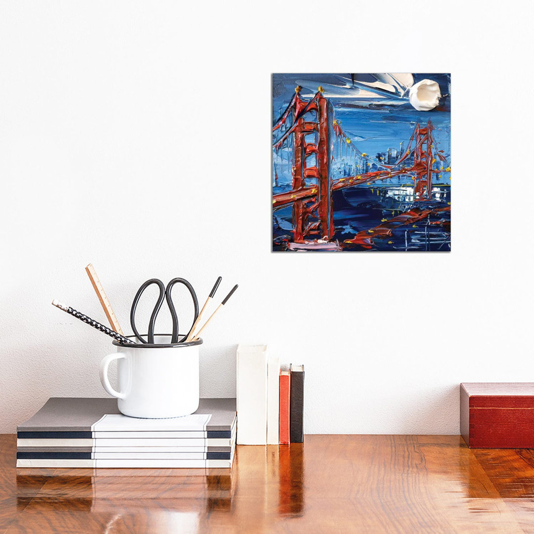 San Francisco Evening von Lisa Elley - Galerie-verpackte Leinwand Giclée auf Leinwand