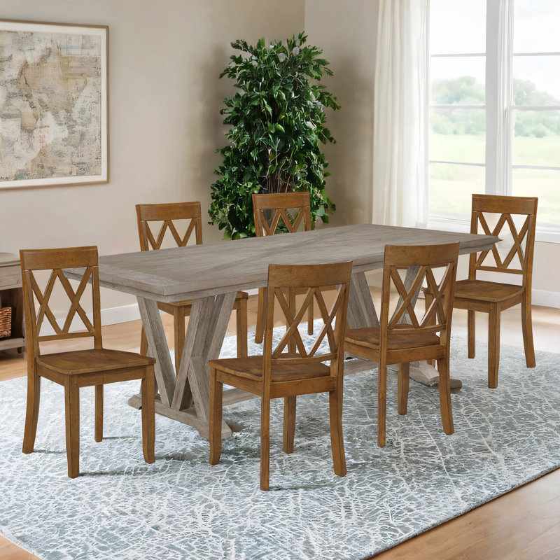 Chaises de salle à manger Brookner, Noyer antique, 6