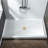 48" W x 32" D Solid Surface Single Threshold Shower Pan Base with Drain Assembly & Drain Cover Included, Non-Slip-65113303-65273929
