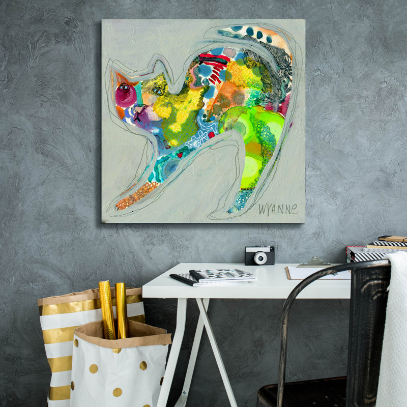 «Not Me» par Wyanne, art mural sur toile, H 26 po x l 26 po x P 1,5 po