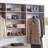 Devi Oak Wall Mounted Wood Closet System-1465805751