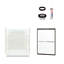 Cabine de douche rectangulaire encadrée coulissante avec base l 60 po x H 73,75 po Ensemble inclus-24397803-125040772