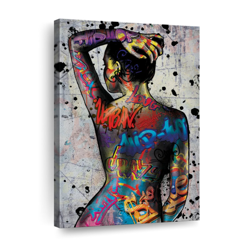 Urban Babe, reproduction d'art sur toile tendue, H 12 po x l 8 po x P 1 po