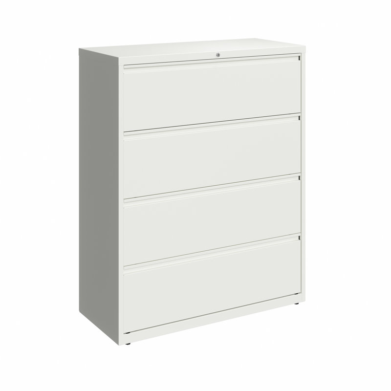 Harietta 42'' Wide 4 -Drawer Steel File Cabinet, White