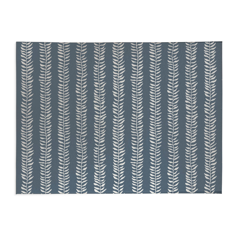 Tapis de cuisine Mystic Ivy, Bleu, Rectangulaire 3 pi x 5 pi
