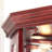 Adjustable Shelf Curio Show, Cherry, Lights, Mirrored Back Cabinet With Back, Unit-691291801