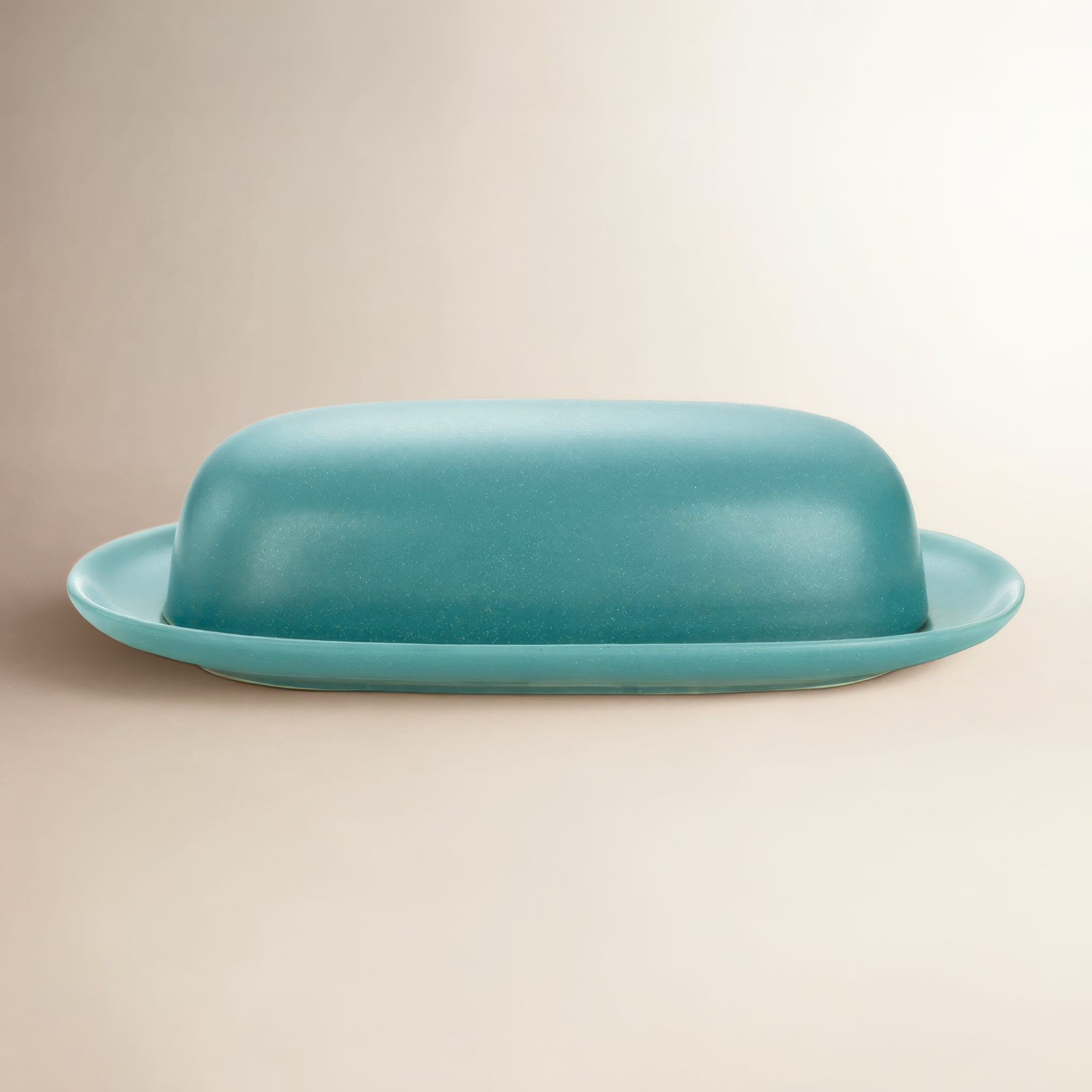 Noritake Colorwave Butter Dish, Turquoise, 8.4'' W X 2.6'' H