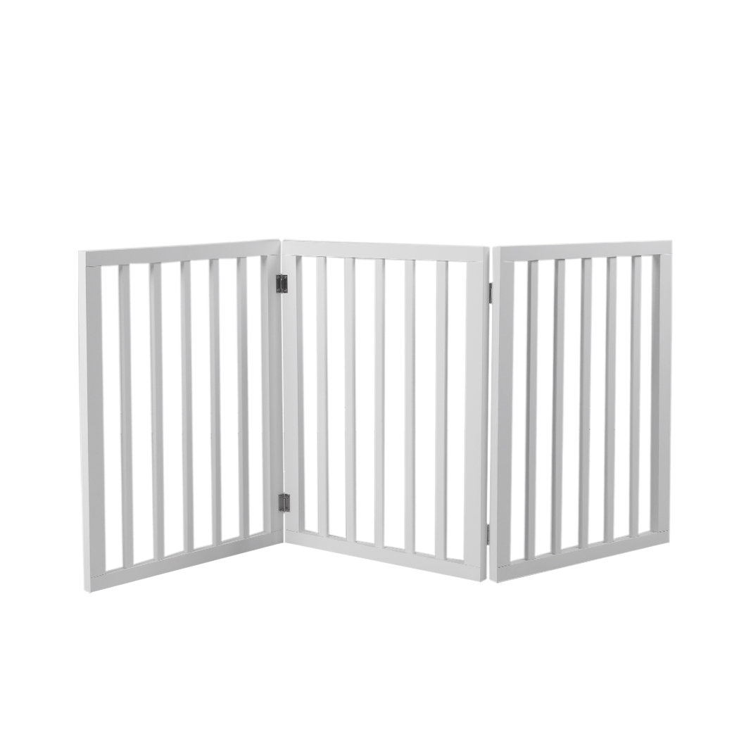 Pet Gate Wooden Dog Fence Baby Safety Barrier Indoor Stairway Doorway