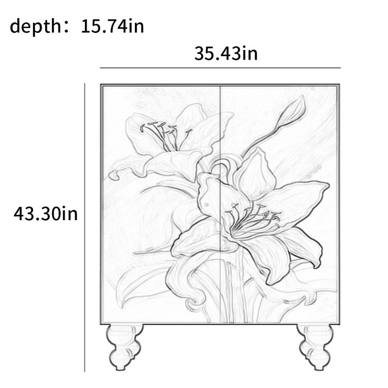 Modern French-style Multi-functional Shoe Cabinet 17 Pair Shoe Storage Cabinet