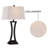 Burholme 31" Modern Metal Table Lamp with 3-Way Dimmable-487831502