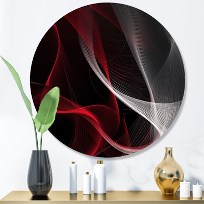 " Red Black Contemplative Abstraction I "