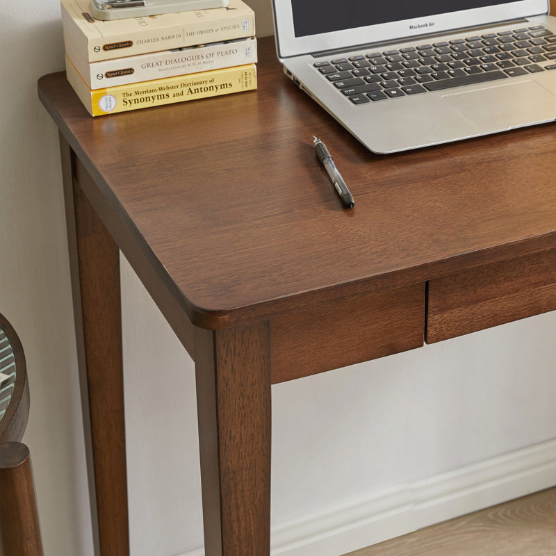 Petit bureau en bois massif avec tiroir de rangement