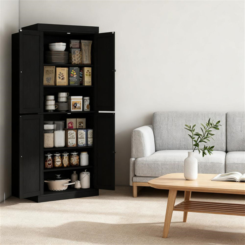 Armoire de cuisine de style nordique, Noir
