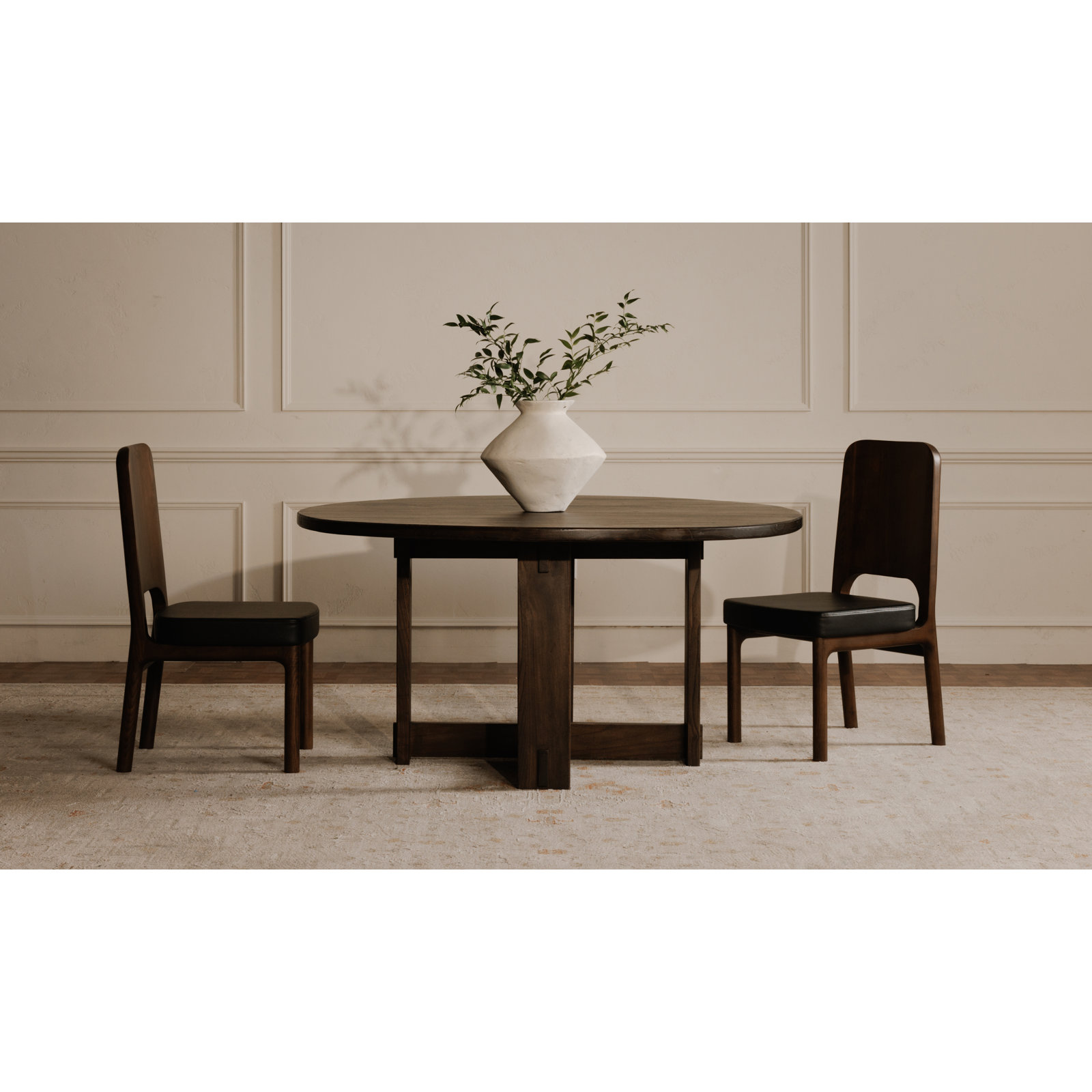 Gwelda Dining Chair - Set Of Two, Black, Brown