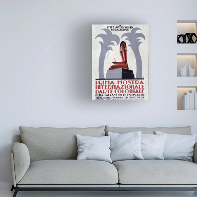Anonymous Advertising Poster For First Exhibition Of Colonial Art, 1931 Canvas Art