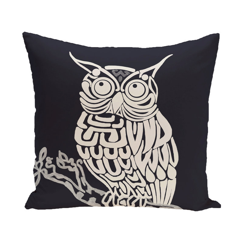 Reversible Throw Pillow, 16"x16", Navy 