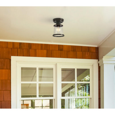 Emma Jane 6.75'' W 1 - Bulb Outdoor Semi Flush Mount