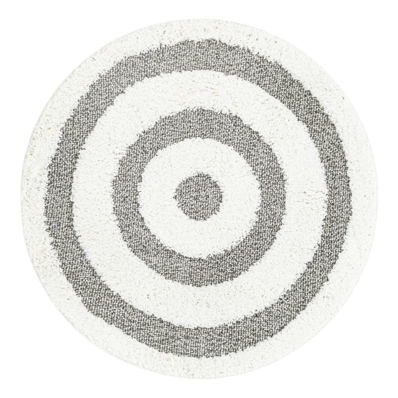 Geometric Indoor Rug, Round 3'3"