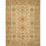 Wool Oriental Area Rug in Beige/Brown/Red