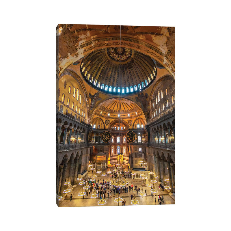 Hagia Sophia by Nejdet Duzen - Wrapped Canvas Print, 12" H x 8" W x 0.75" D