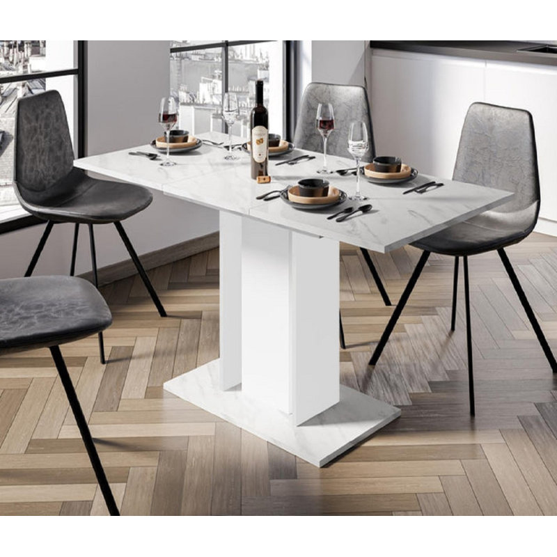 Wood Mini 100-140cm – Marble, White