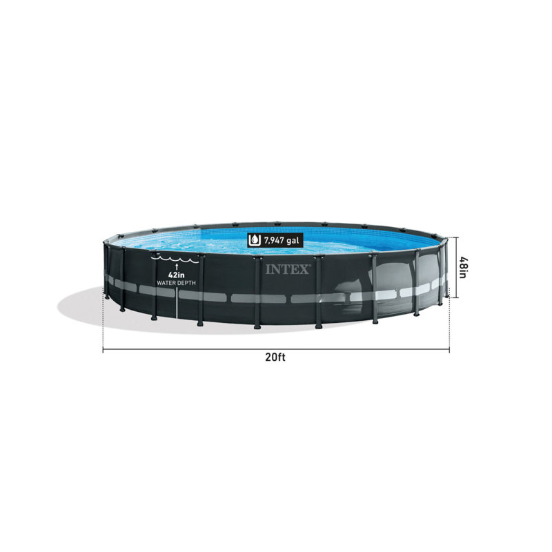 Piscine en vinyle Intex, L 240 po x H 48 po