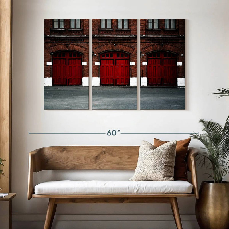 Fire Station, 32" H x 50" W