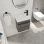 Meuble-lavabo flottant en contreplaqué écologique à fermeture en douceur pour salle de bain moderne