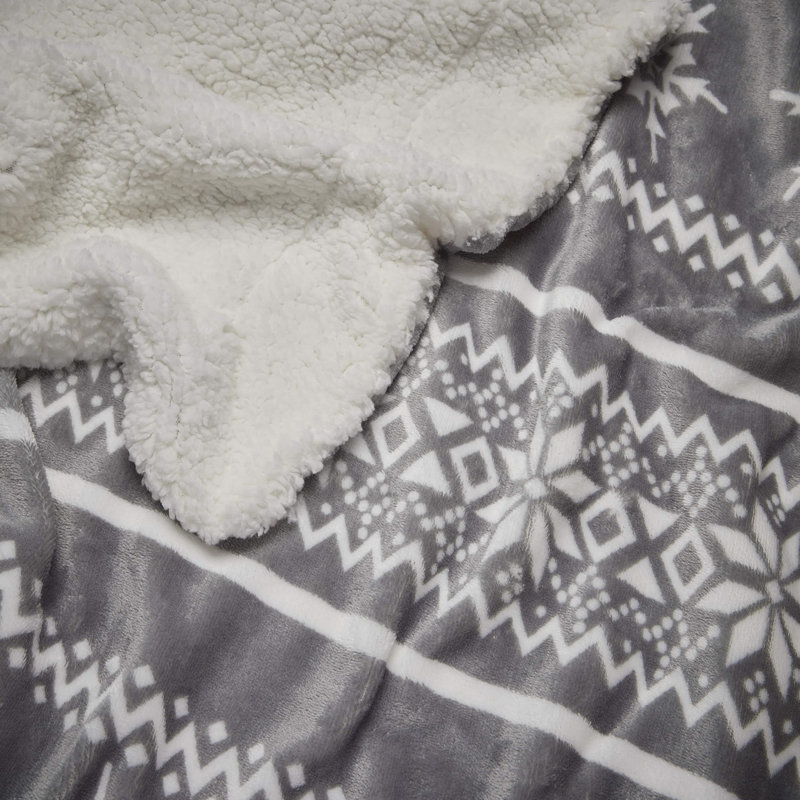 Kaulton Hand Woven Throw Blanket, Grey
