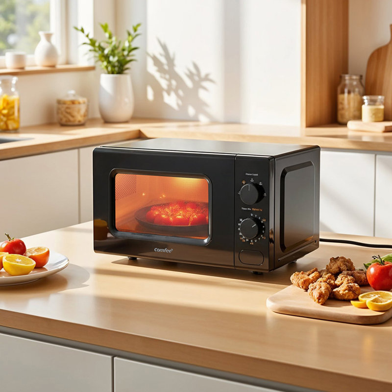 Comfee 33.5cm 0.02m³ L 700W - Watt Countertop Microwave, Black