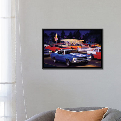 «Fast Fred's» par Bruce Kaiser, reproduction sur toile tendue