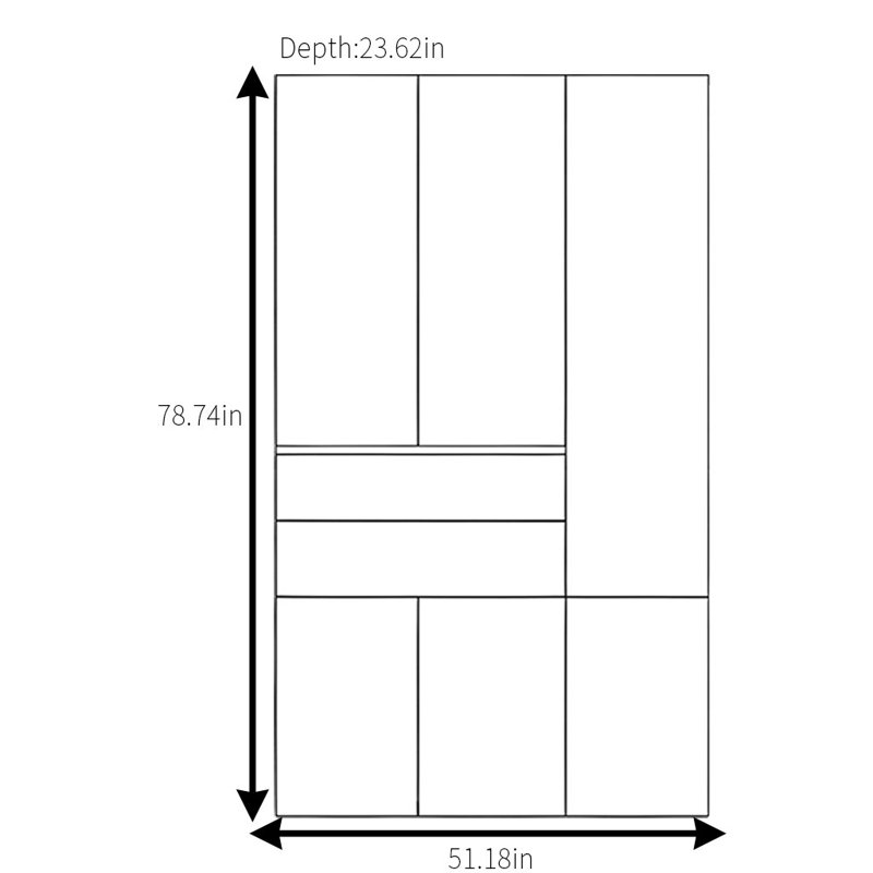 Vineta, 79" H x 51" W x 24" D