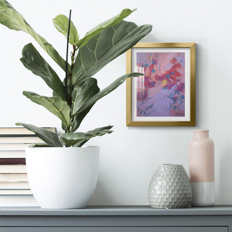 Wish You Well -Framed Print, 25.5" H x 17.5" W, Gold