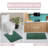 Bruss Luxury Solid Color Bath Rug Reversible-93139036-93139047