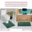 Luxury 100% Cotton Bath Rug (Set of 2) Reversible-1296832070-1296832065