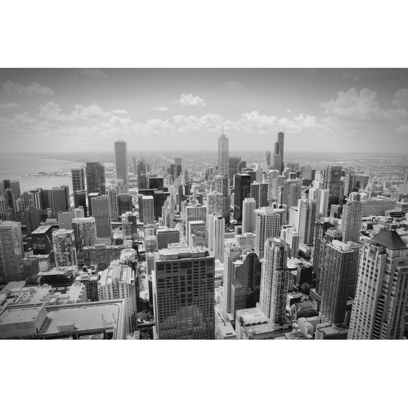 Luluc Chicago Skyline - Wrapped Canvas Print, 30cm H x 46cm W x 3.8cm D