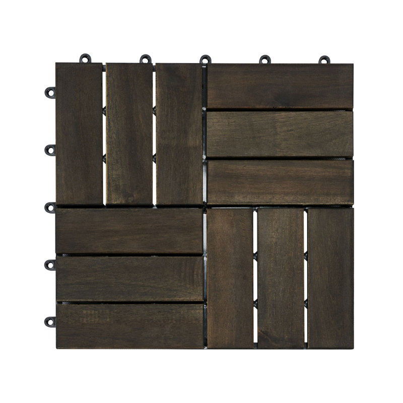 Carreaux de terrasse en bois d'acacia