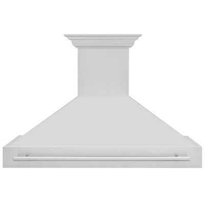 Hotte de cuisine en acier inoxydable ZLINE de 48 po avec poignée en acier inoxydable ZLINE