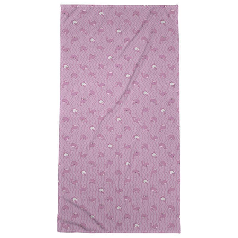 Katelyn Elizabeth Cotton Blend Bath Towel, Pink