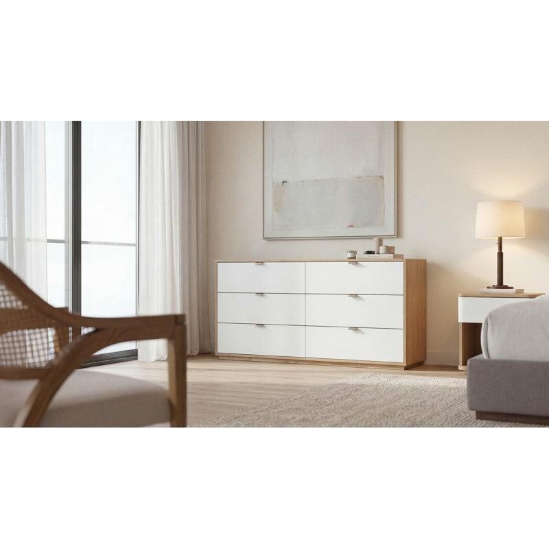 Kyoto 6-Drawer Dresser, Natural