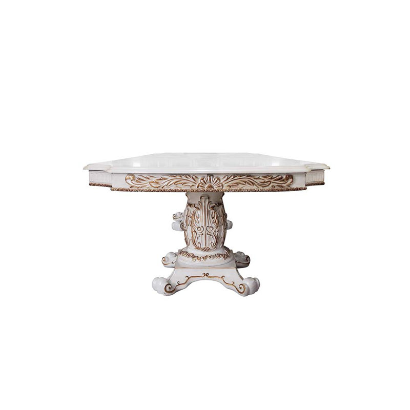 Table à manger avec base de piédestal, H 31 po x L 71 po x l 35 po