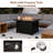 30" Rattan 2-in-1 Outdoor Gas Fire Pit Table 50,000 BTU