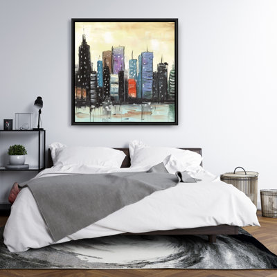 " Skyline On Abstract Cityscape "
