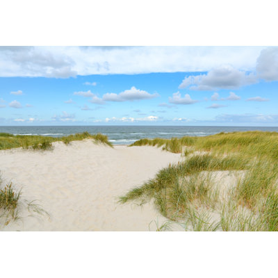 Borowski Beach And Sand Dunes by Ah_fotobox - Wrapped Canvas Print