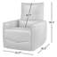 Fauteuil inclinable électrique en cuir Mira-1671551400