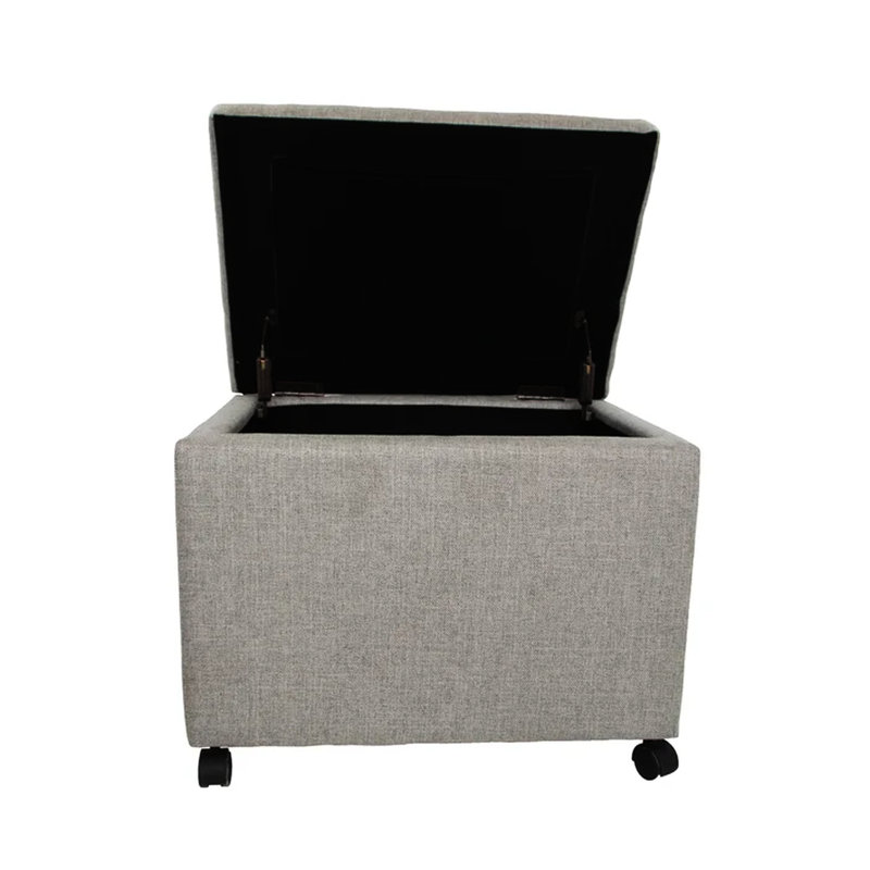 Tissu gris pour le rangement fonctionnel de la maison et du bureau avec espaces roulants et convenables
