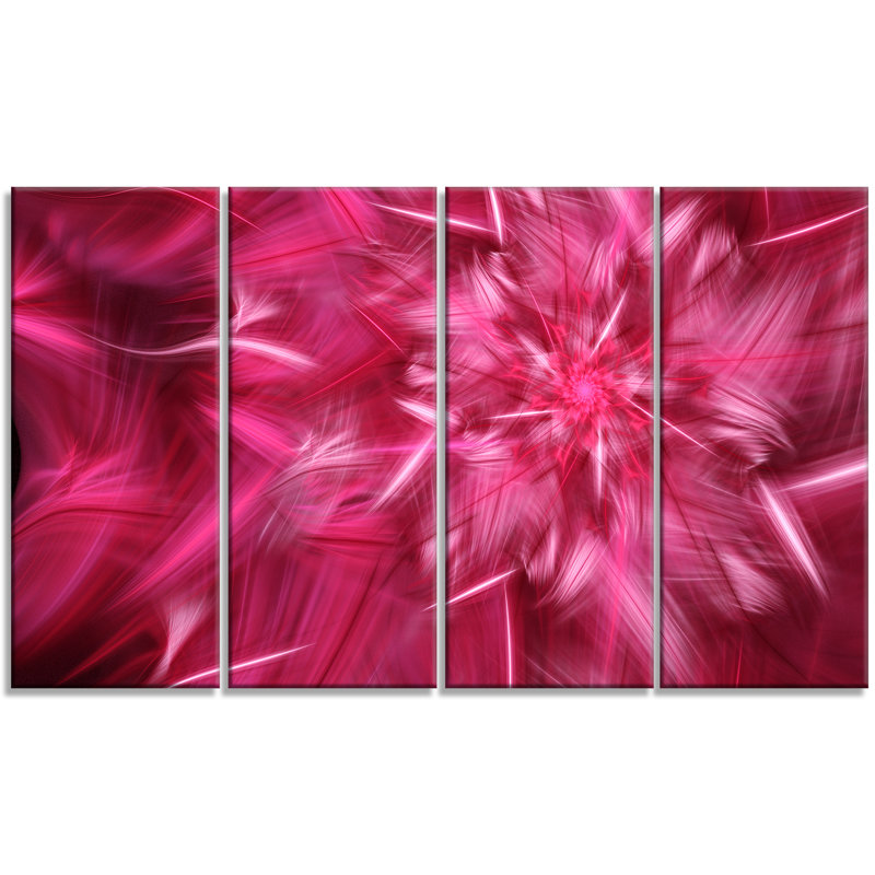 « rotatif fractal rose fireworks », impression à multiples images sur toile