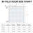 Double 4-Lite Glass Door Solid Manufactured Wood Double Bi-Fold Doors with Installation Hardware Kit-92449245